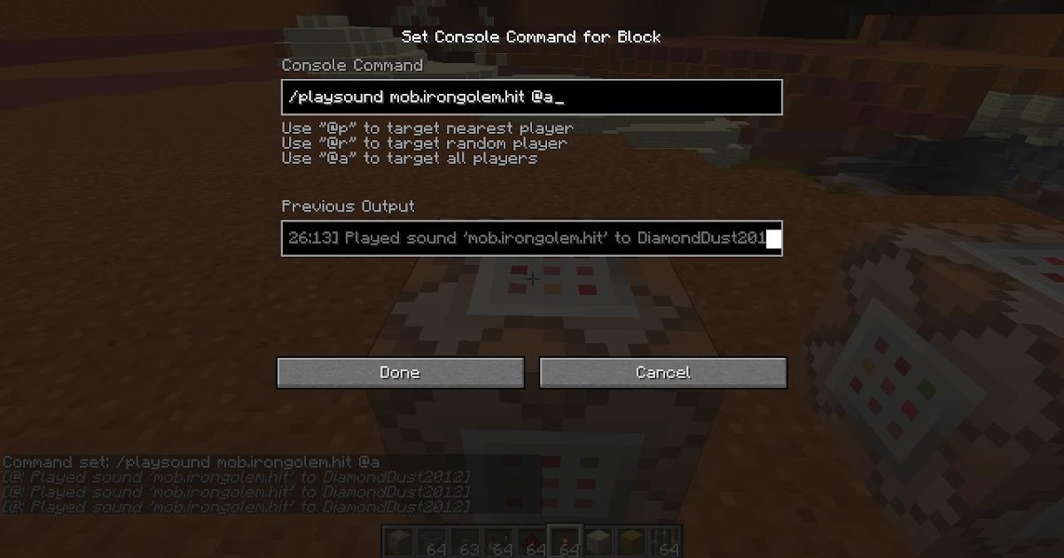Minecraft Command Playsound Syurat D