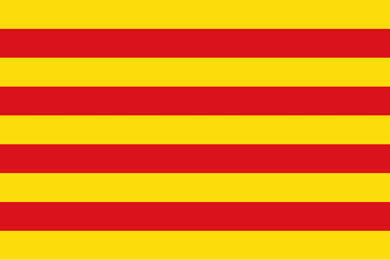 800px Flag of Catalonia.svg La Lista: Los países que podrían ser independientes 