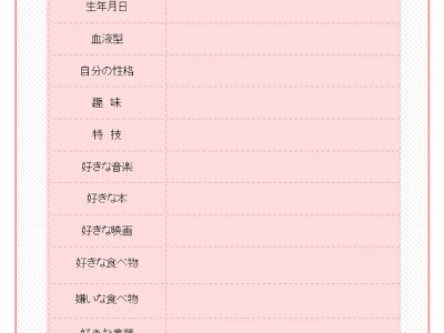 おしゃれ 自己 紹介 カード かわいい 手書き 692133