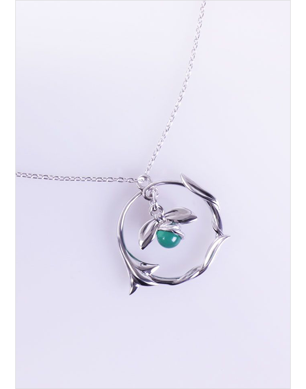 FINAL FANTASY VII SILVER PENDANT NECKLACE AERITH FLOWER VER.[JEWELRY]