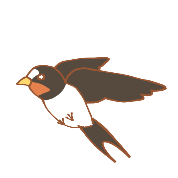 ツバメ イラスト かわいい イラスト素材