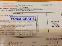 Formulir Surat Perjalanan Republik Indonesia Untuk Warga Negara
Indonesia Perdim 11