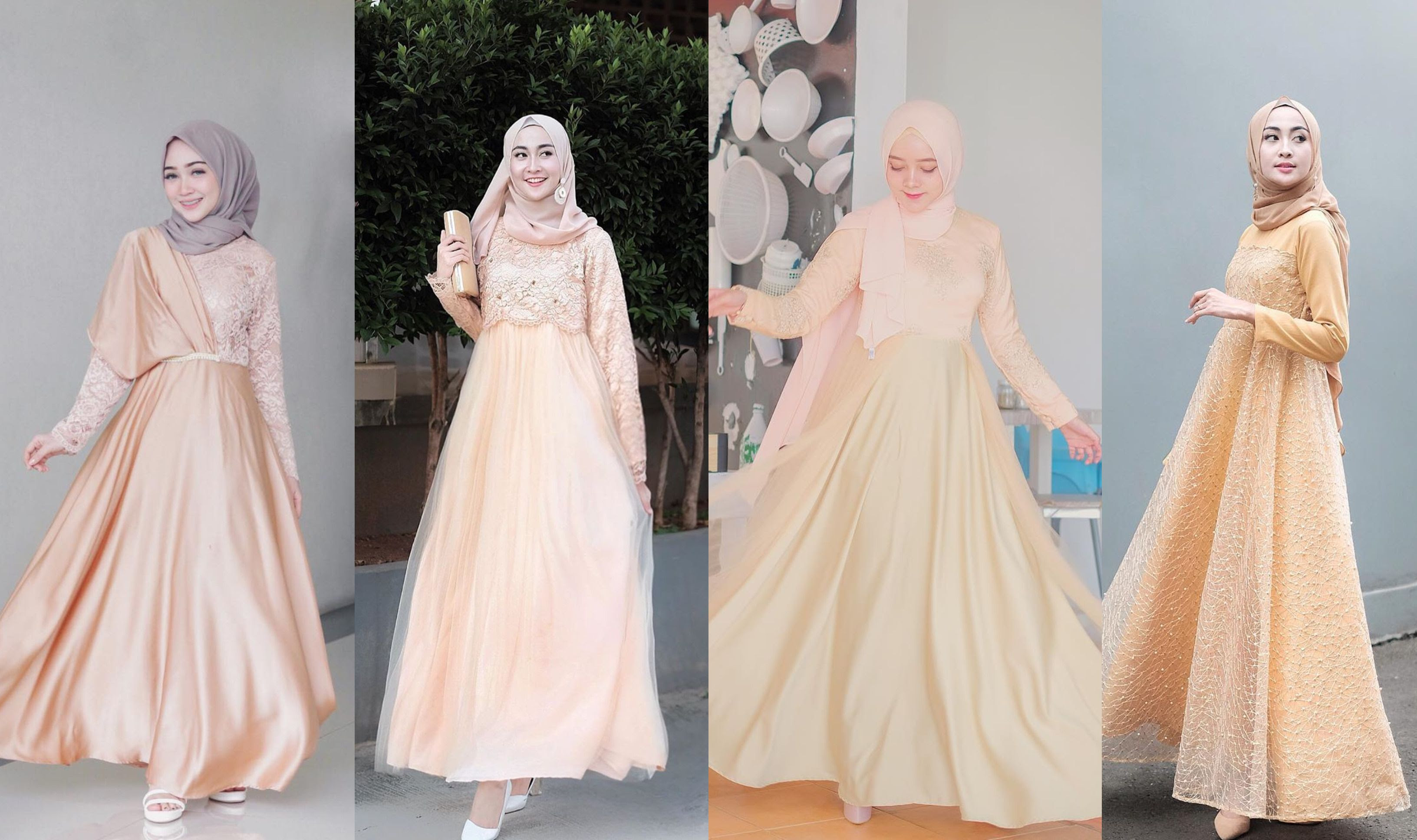 Oplos warna gold rcb versi low budget !! 4 Gaun Kebaya Hijab Mewah Warna Gold Buat Kondangan Biar Jadi Pusat Perhatian Stunning Semua Halaman Cewekbanget