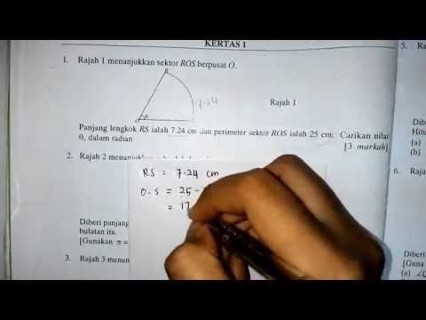 Latihan Matematik Tambahan 2015 : BAB 8: SUKATAN MEMBULAT (F4)