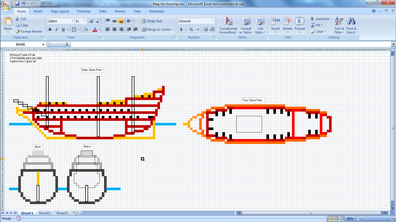 Rated 3.6 from 5 votes and 2 comments. Dae Use Excel To Plan Out Their Builds I Ve Found It Pretty Easy To Use Here S A Blueprint For A Warship I M Building Minecraft