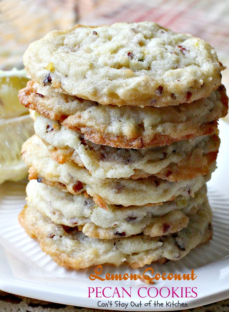 · these easy lemon cookies with lemon glaze require only 6 ingredients and very little time. Lemon Coconut Pecan Cookies Can T Stay Out Of The Kitchen