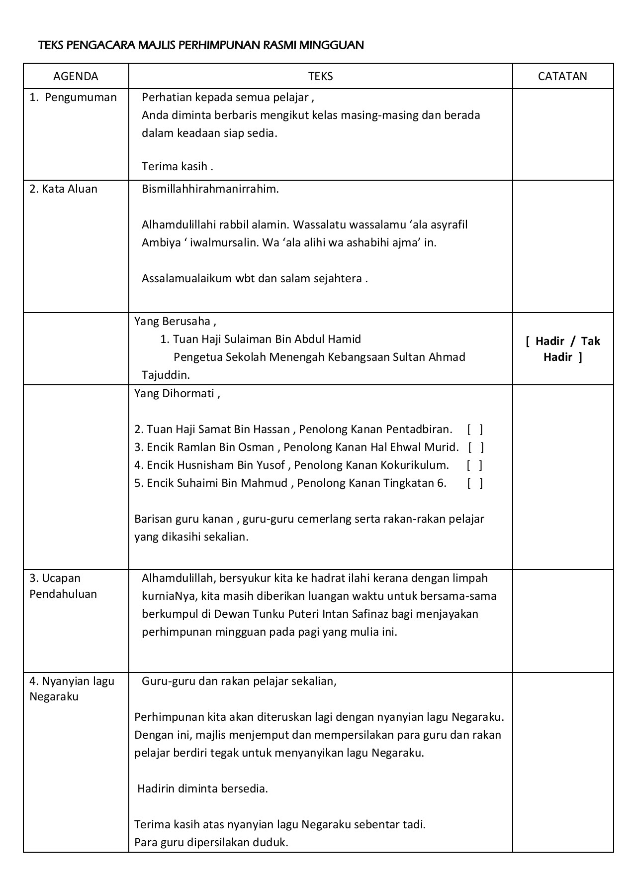 Contoh Ucapan Kata Kata Aluan Majlis Contoh Soal Dan Materi Pelajaran 8