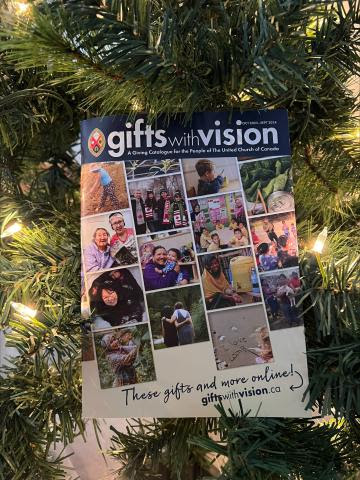 Gift with Vision Catalogue in a Christmas Tree