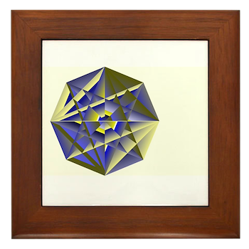 Crystal Key Framed Tile