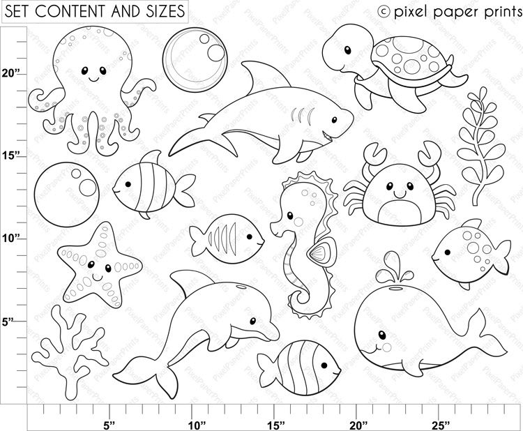 Search through 52518 colorings, dot to dots, tutorials and silhouettes. Sea Animal Drawing At Getdrawings Free Download