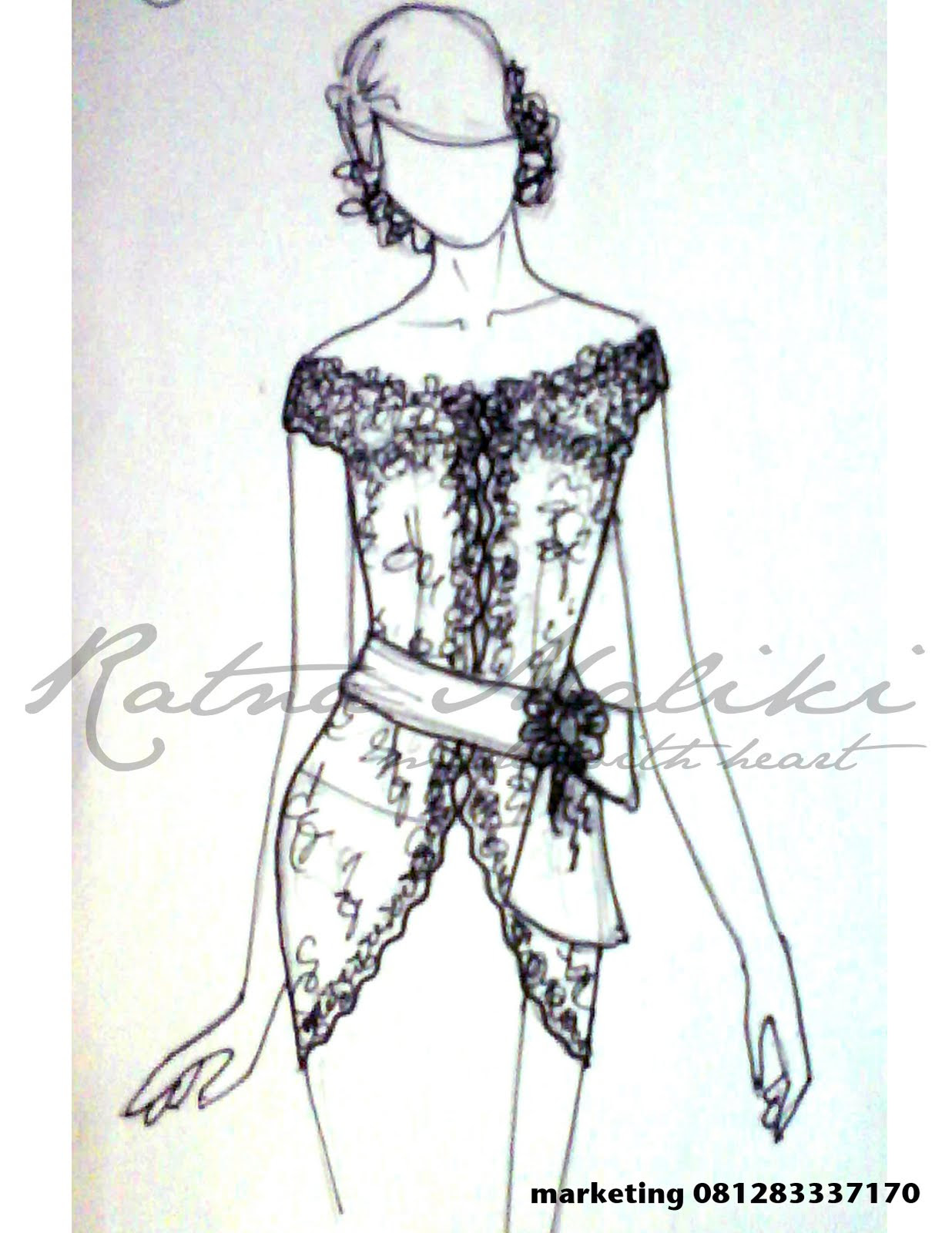 Gambar Sketsa Desain Baju Anak Sobsketsa
