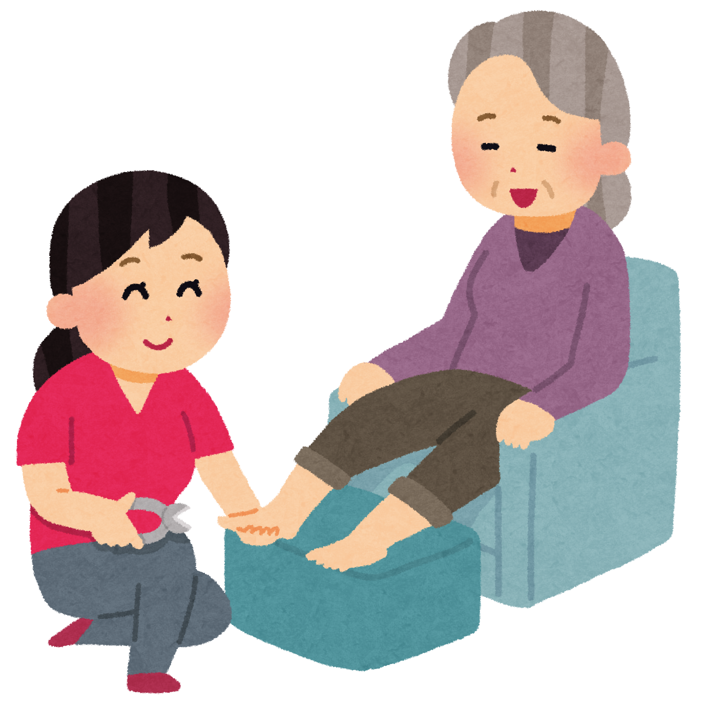 元のフット ケア イラスト 動物ゾーン