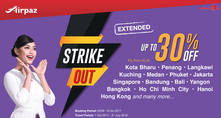 Book your flight with us now at bit.ly/2nz4lxu. Malindo Air Promotion Strike Out Up To 30 Off Airpaz Blog