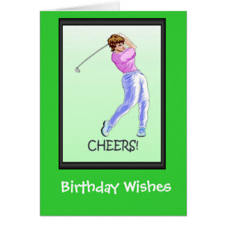 Carte Anniversaire Homme Golfeur Sumiko