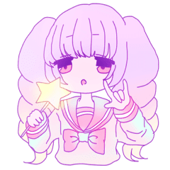 √ ゆめかわいい 可愛い 女の子 イラスト ふわふわ 208745