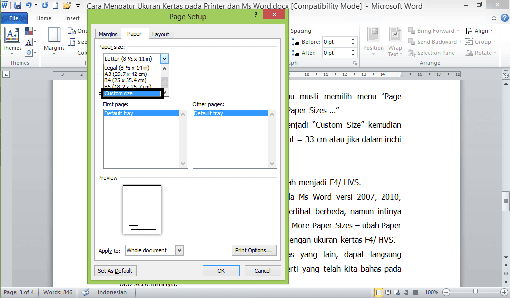 Ukuran Hvs F4 Dalam Inchi - Soalan bc