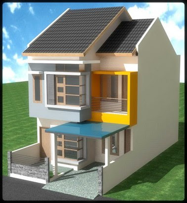 contoh gambar desain rumah minimalis 2 lantai