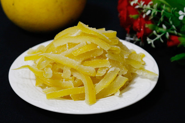 Cách làm mứtt bưởi cực ngon 