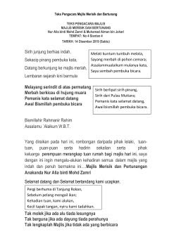 Akhirnya setelah beribu kali terasa ingin untuk berkongsi baru hari ini artikel pertunangan kami berjaya diceritakan. Teks Pengacara Majlis Alia Flip Ebook Pages 1 3 Anyflip Anyflip
