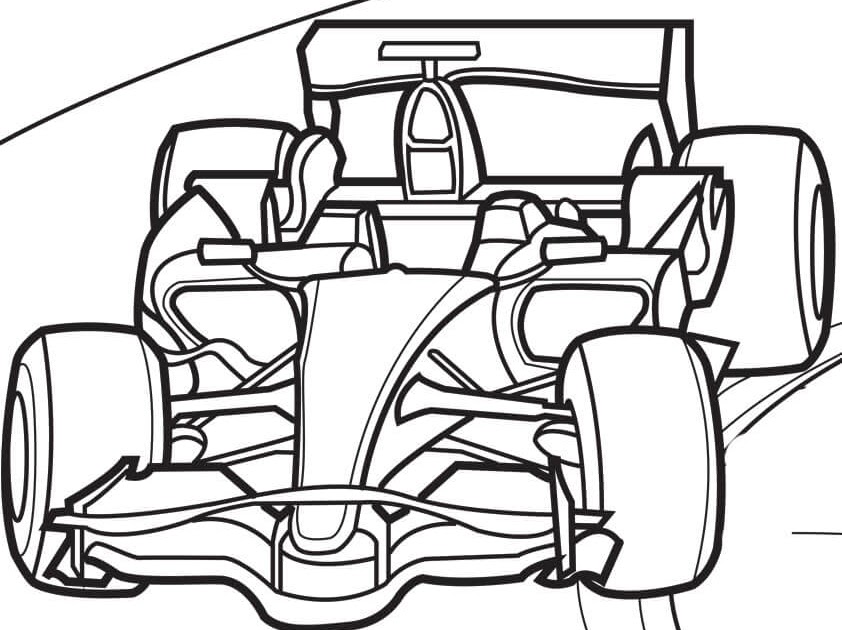 Download F1 Racing Car Colouring Pages - FIA Formula One Live Streaming