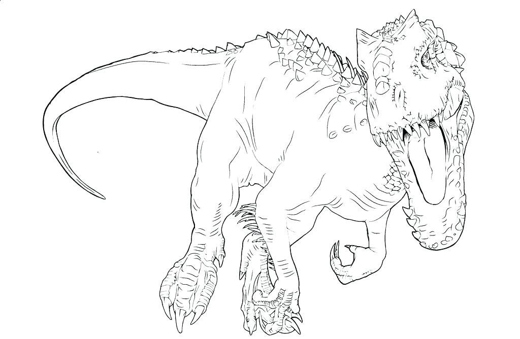 Indominus Rex Dinosaur Coloring Pages Coloring And Drawing