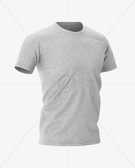Download Download Men's Heather T-shirt Mockup - Front Half-Side ...