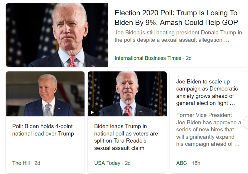 pics of screen showing joe biden winning in 2020