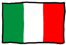 かわいいディズニー画像 かわいい イタリア 国旗 イラスト