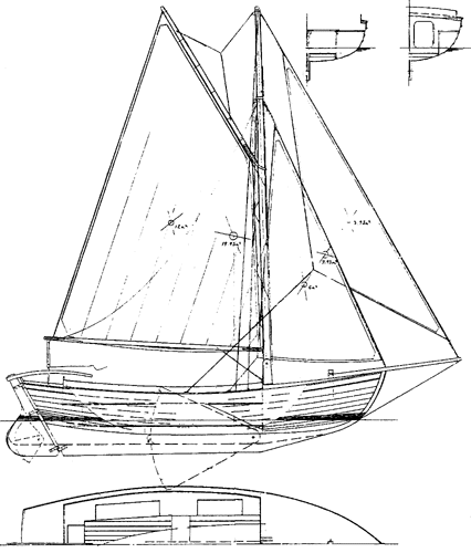 holy boat: here small gaff rigged sailboat plans