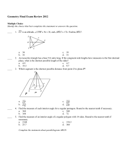 Honors geometry final exam review packet,pdf. Download Geometry Final Cumulative Answers