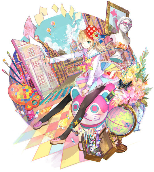 ベストパステル カラー 女の子 イラスト すべての動物画像