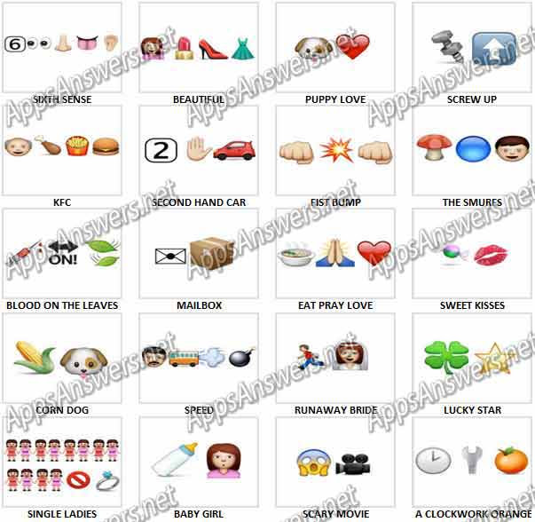 emoji quiz answers level 20 quiz