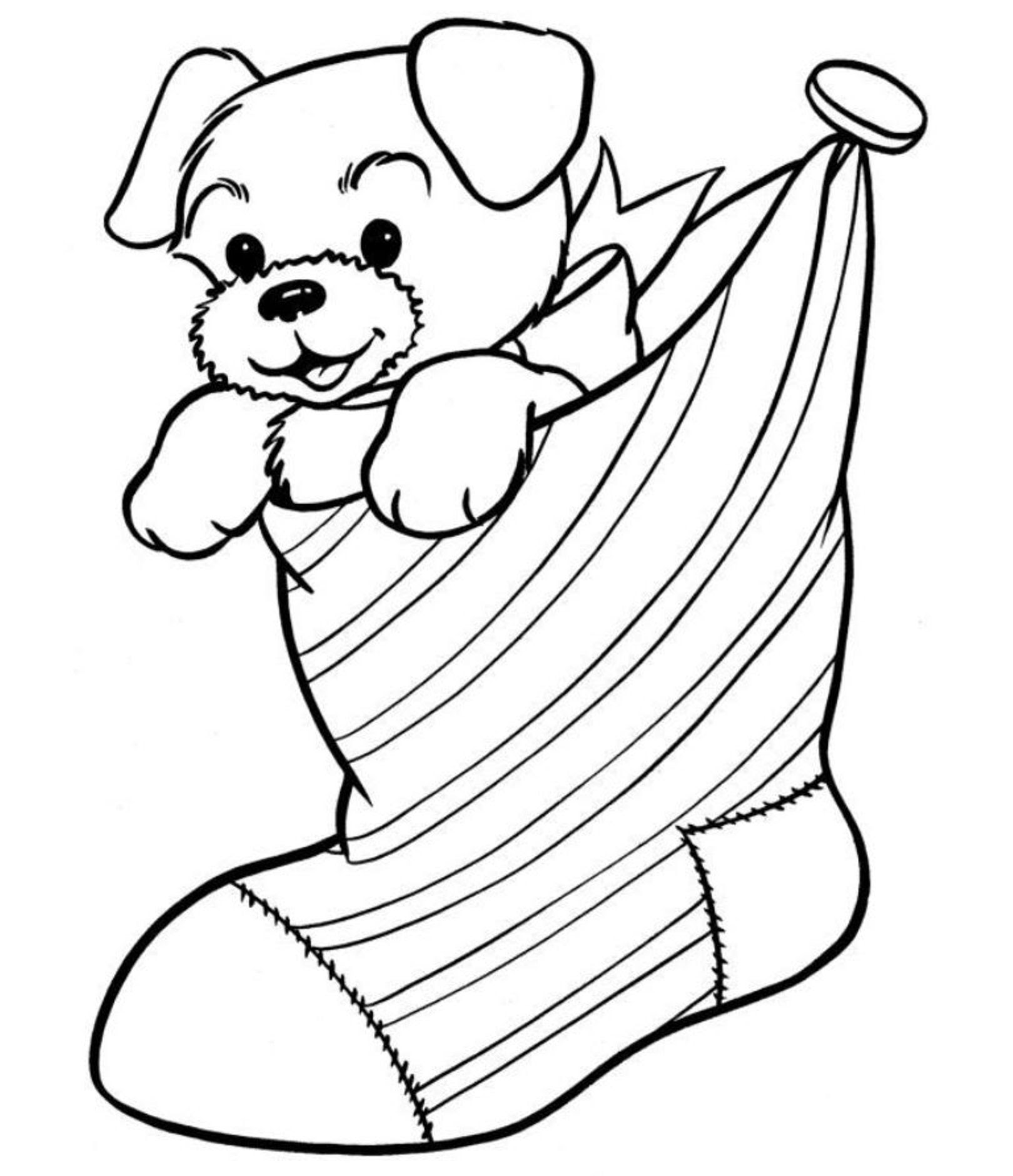 You can use our amazing online tool to color and edit the following cute puppy dog coloring pages. Coloring Pages For Girls Puppy Animal Of In The Stocking Free Clipart Best Clipart Best