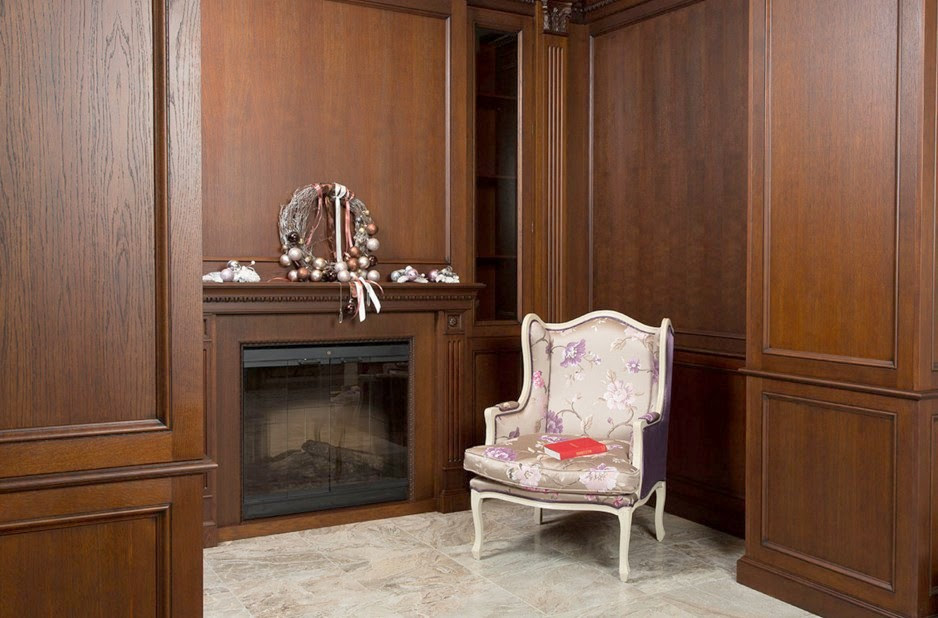 boiserie in legno classiche salone Roma