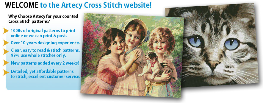 The greatest way to get beautiful cross stitch patterns (or even unique custom cross stitch patterns) is to grab downloadable cross. Artecy Cross Stitch Free Cross Stitch Patterns Monthly Thousands Of Other Affordable Quality Cross Stitch Patterns