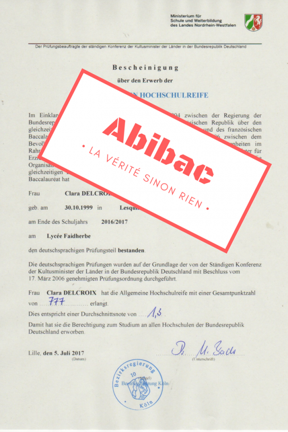 lettre motivation section européenne anglais