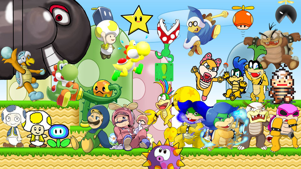 いろいろ マリオ キャラクター マリオ キャラ イラスト