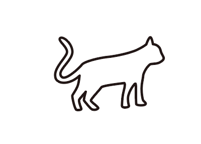 フリーアイコン ゆるい 猫 イラスト シンプル 321511