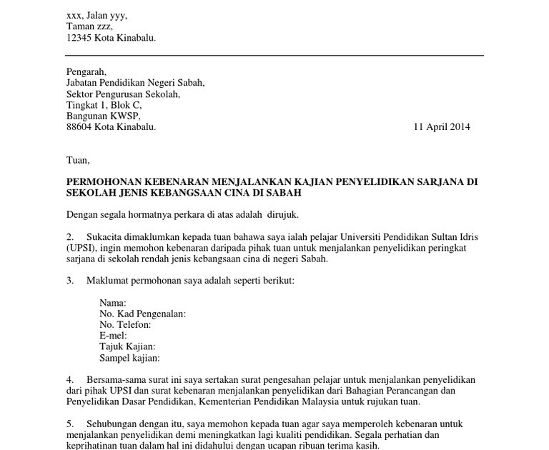 Surat Rasmi Permohonan Menjalankan Aktiviti Malacca 0