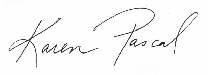 Karen Pascal's signature