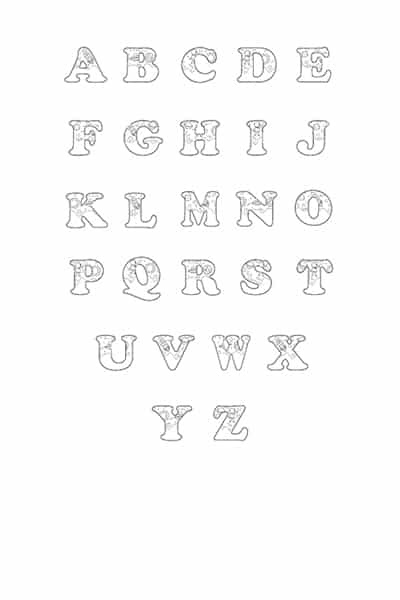 words in bubble letters to color printable letter x outline print