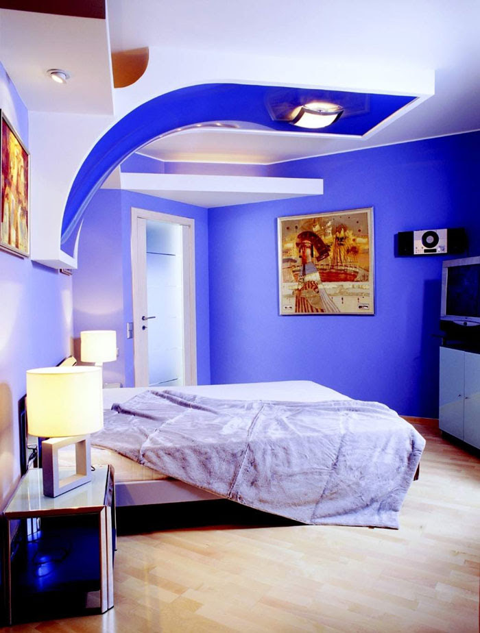 Dinding Kamar Tidur Warna Biru  Gambar Rumah Idaman