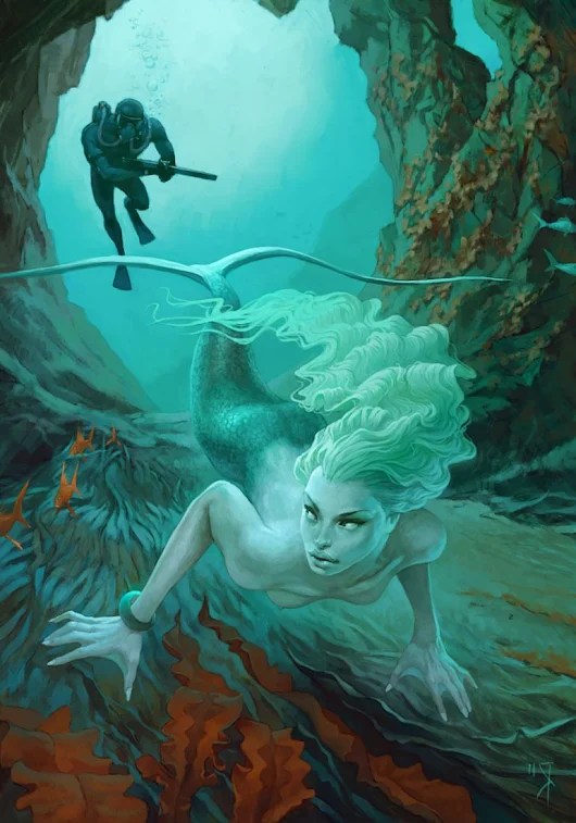 Imagen: Waldemar von Kozak | Mermaids, Selkies, and Sirens | Pinterest ...
