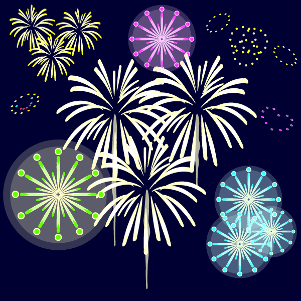 ラブリー花火 大会 イラスト 無料イラスト集