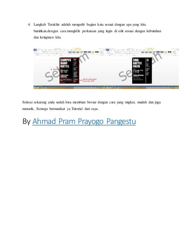 Contoh Brochure Yang Singkat - Contoh 193
