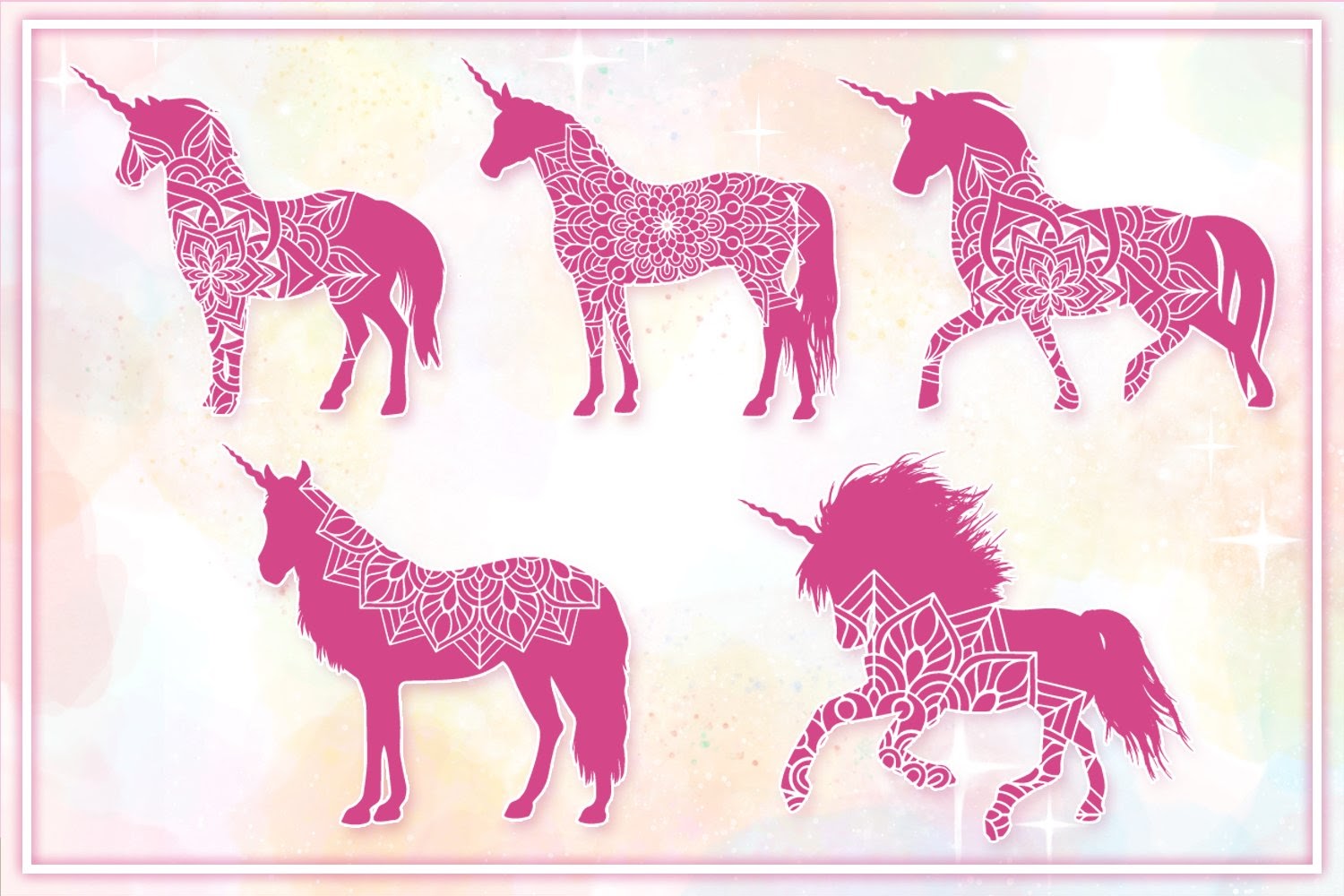 Download Layered Unicorn Mandala Svg Free - Free Layered SVG Files ...