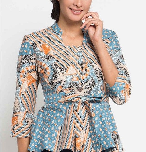 47 Model Baju Batik  Atasan Wanita  Terbaru  2021  Trend 