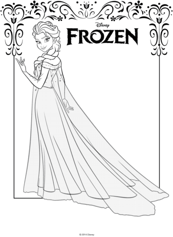 We are super excited to have frozen coloring pages that are free for you to download & print. Elsa From Frozen Coloring Page Free Printable Coloring Pages