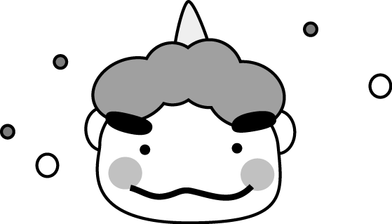 すべての動物の画像 ぜいたくかわいい 鬼の顔 イラスト