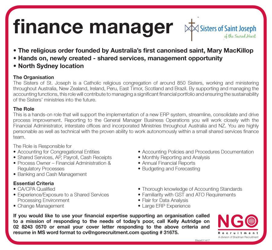 Contoh Job Description Finance Manager - Barabekyu